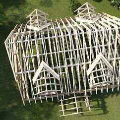 Fachwerkhaus CAD Planung zur Viualisierung und für den Abbund - 4