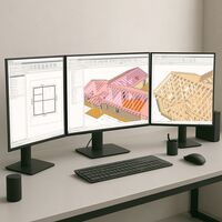 Arbeitsvorbereitung Holzbau CAD Arbeitsplatz