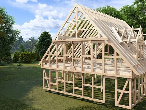 Fachwerkhaus CAD Planung zur Viualisierung und für den Abbund - 1