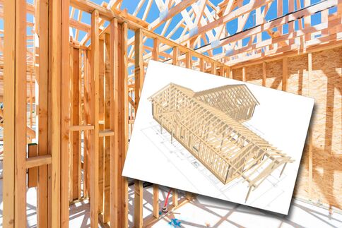 Arbeitsvorbereitung für den Abbund Holzbauwerk CAD Planung